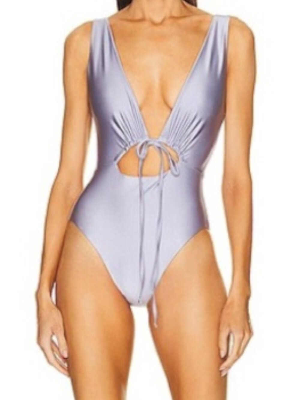 Jade Swim Cava One Piece, Lilac Sheen, Size L